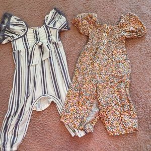 Set of 2 girls jumpsuits
